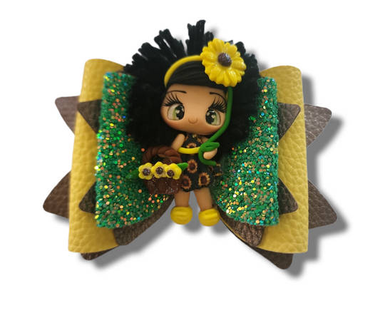Sunflower Girl Bow