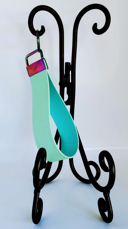 Mint & Blue Wristlet