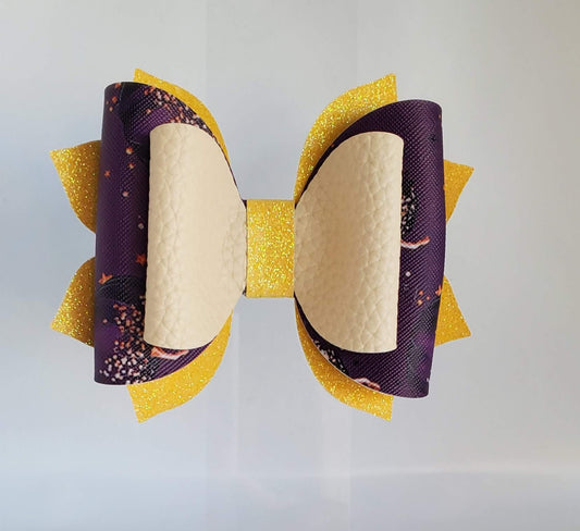 Purple Pumpkins 4" Bow