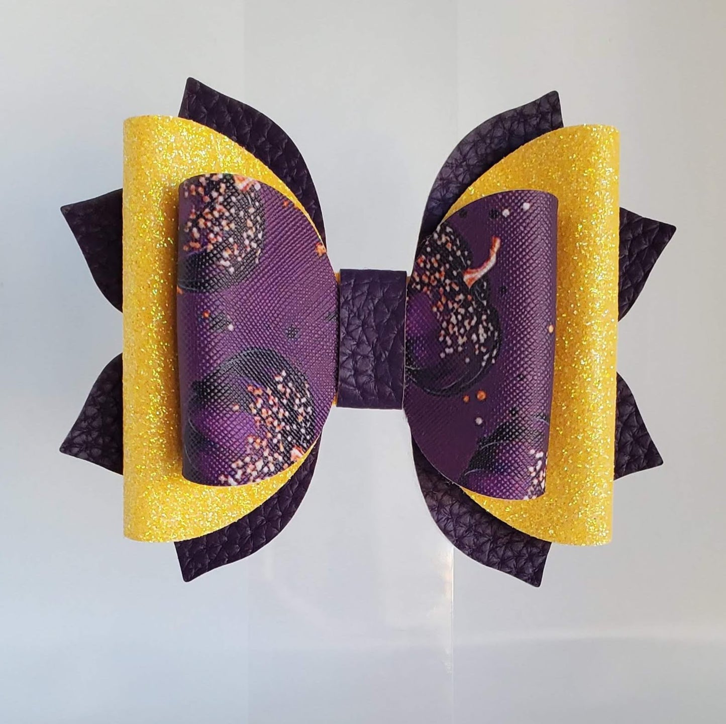Purple Pumpkins 4" Bow