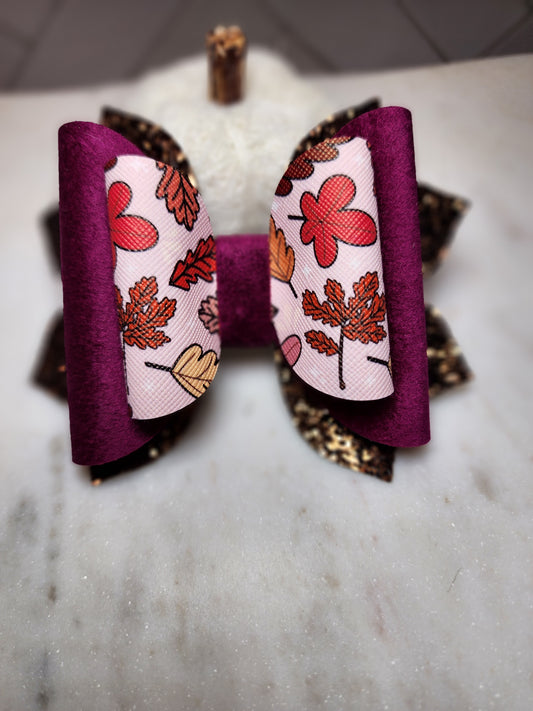 Multi Fall Leaves Bow