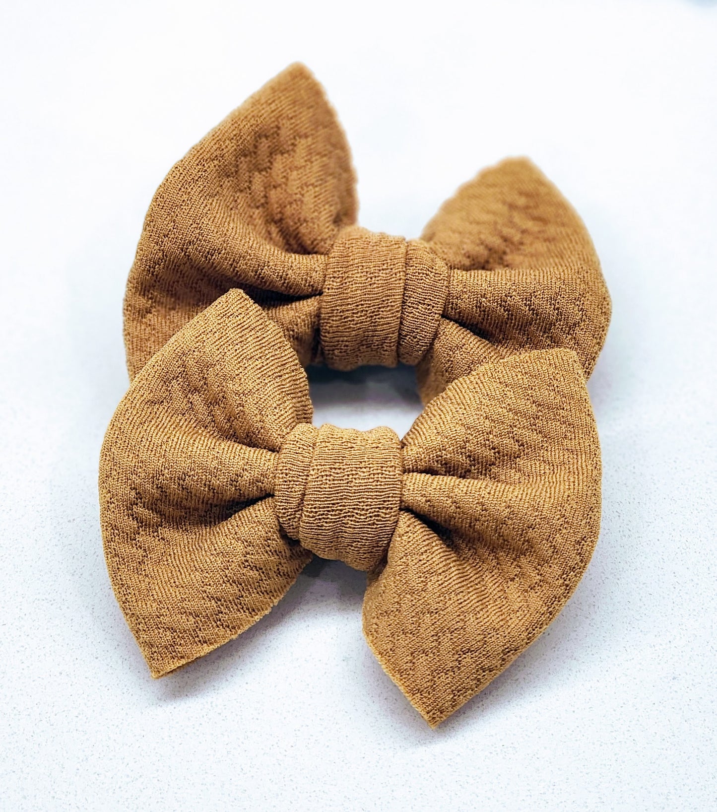 Lemon- Bullet Fabric Mini Bow Set