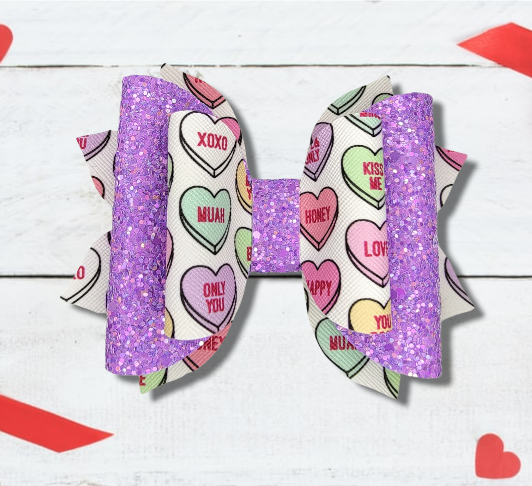 Candy Hearts Jasmine Bow