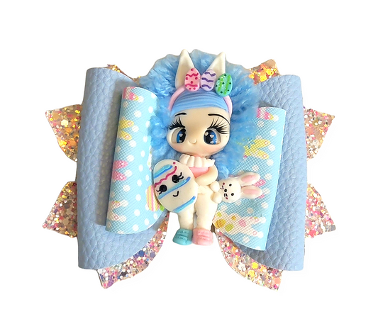 Blue Bunnies Bow