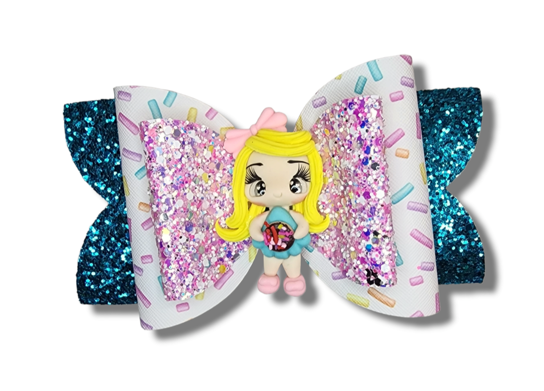 Jumbo Sprinkle Donut Bow