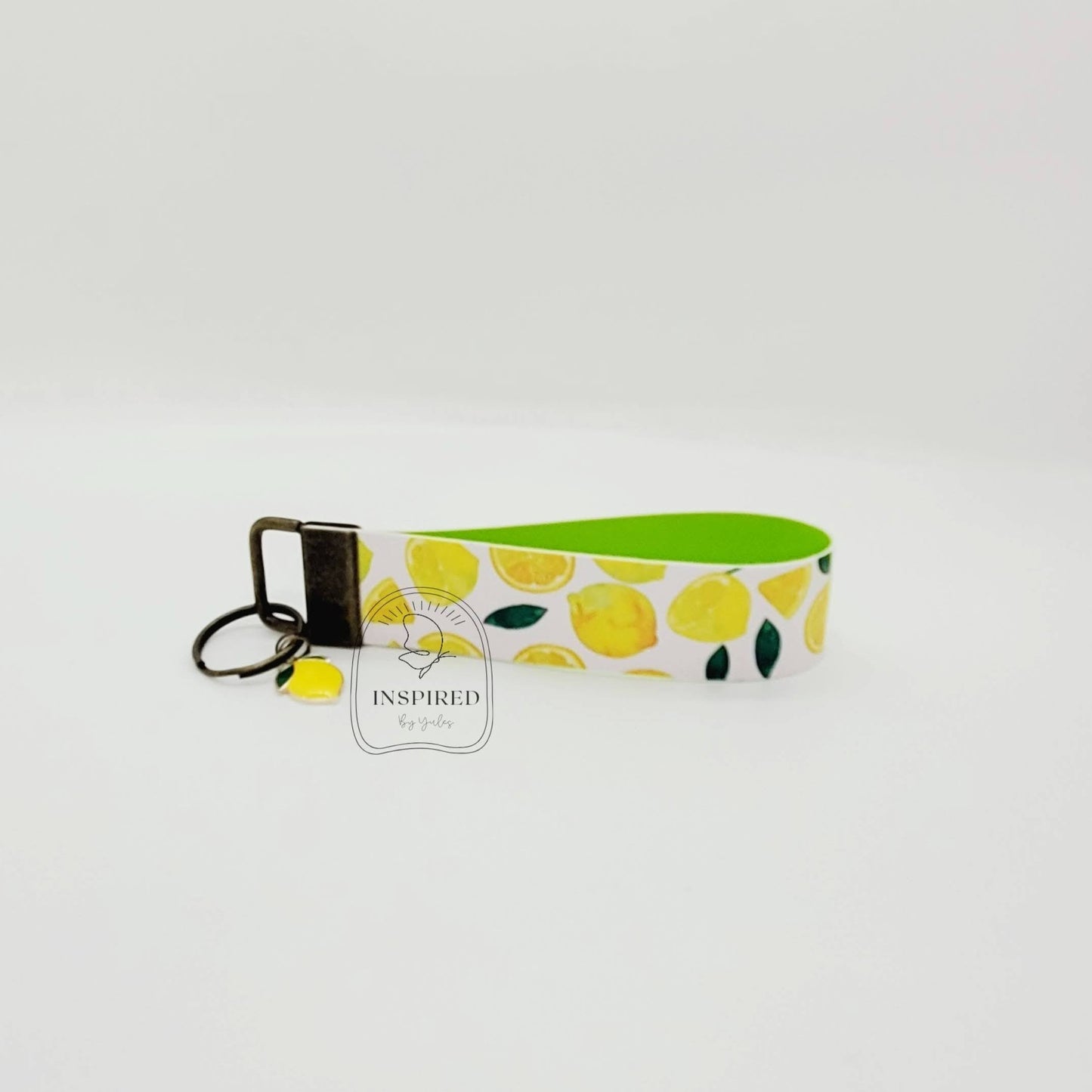 WHOLE LEMON VEGAN LEATHER KEY FOB