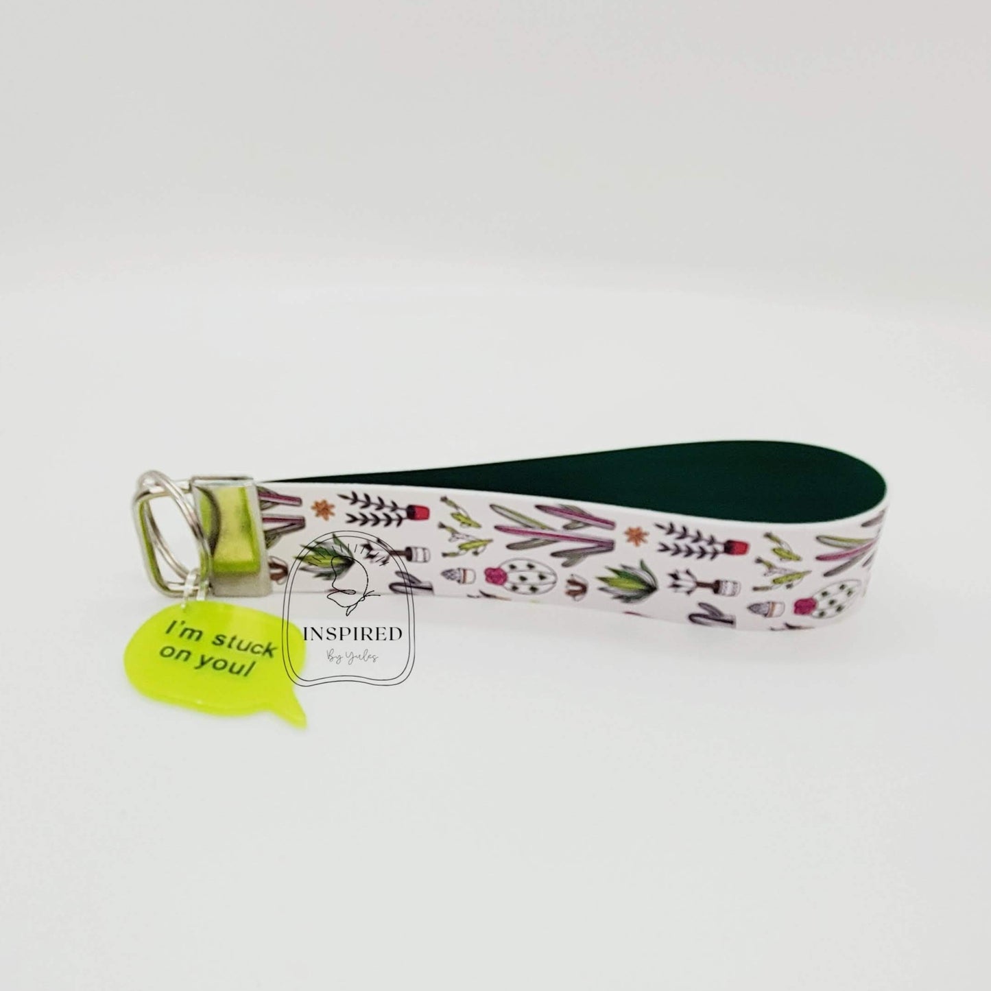 Ouch.. Stuck On You Vegan Leather Wristlet Key Fob