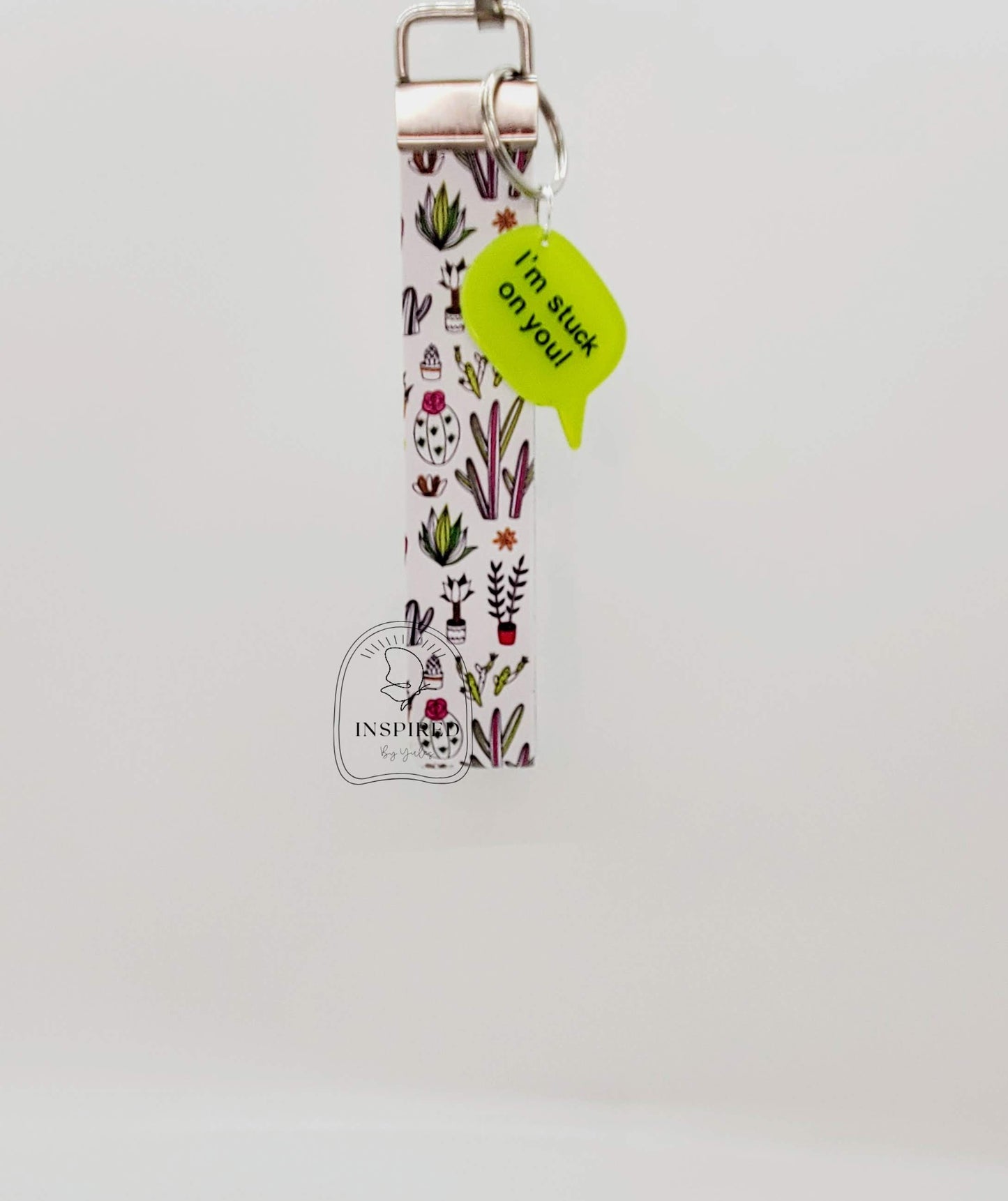 Ouch.. Stuck On You Vegan Leather Wristlet Key Fob