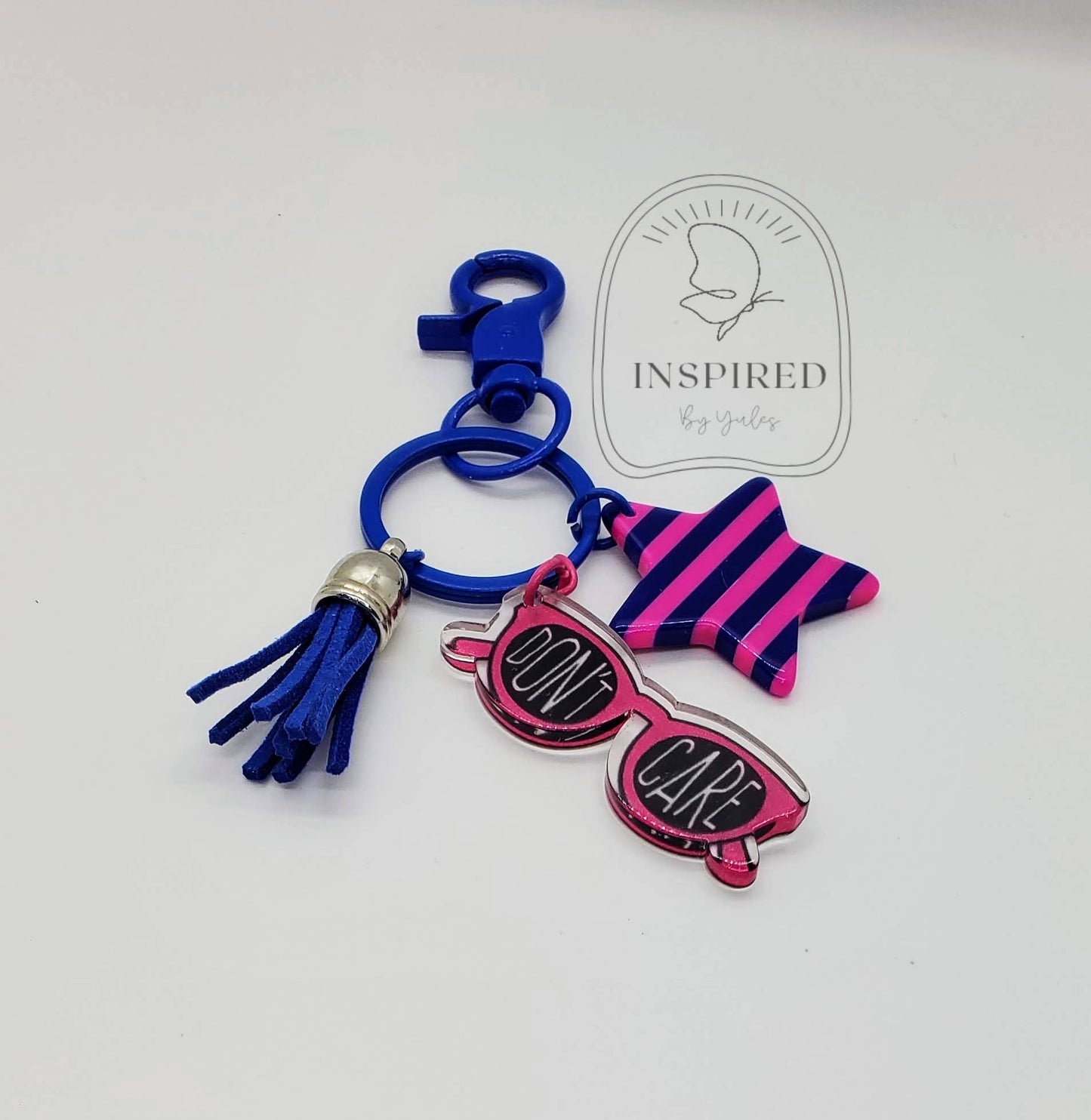DON'T CARE KEYCHAIN