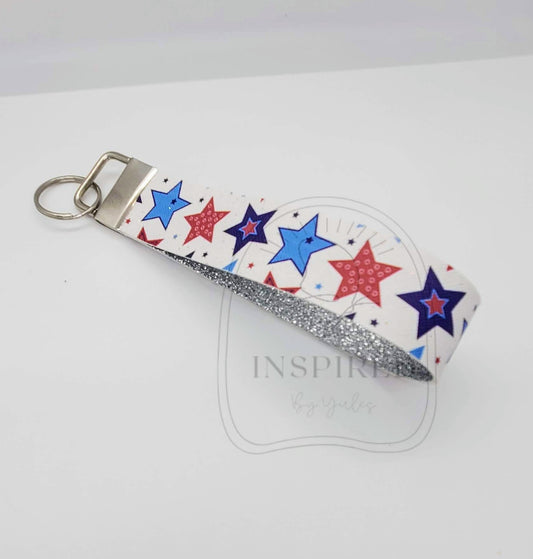 Red White & Blue Wristlet