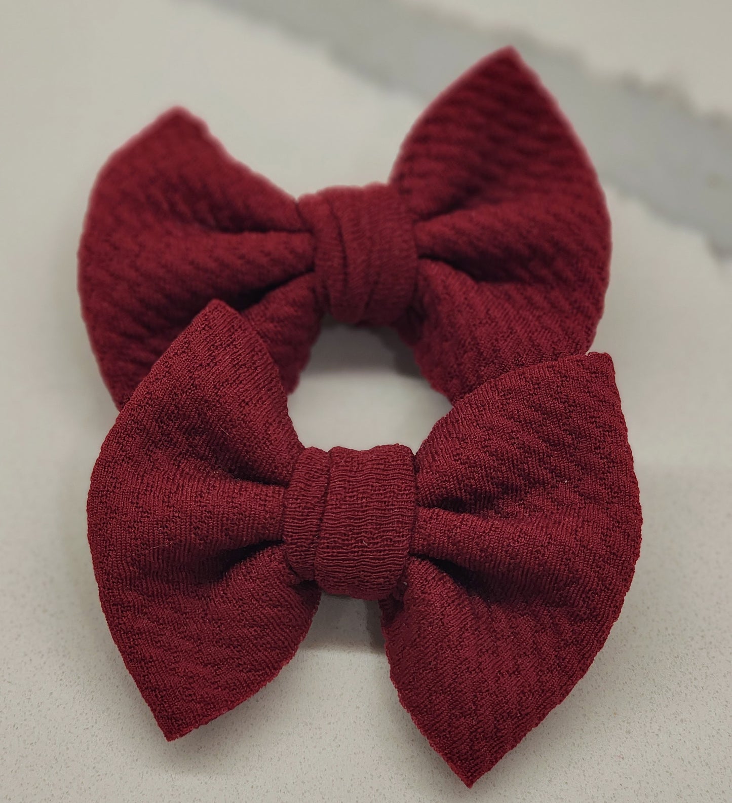 Magenta- Bullet Fabric Mini Bow Set