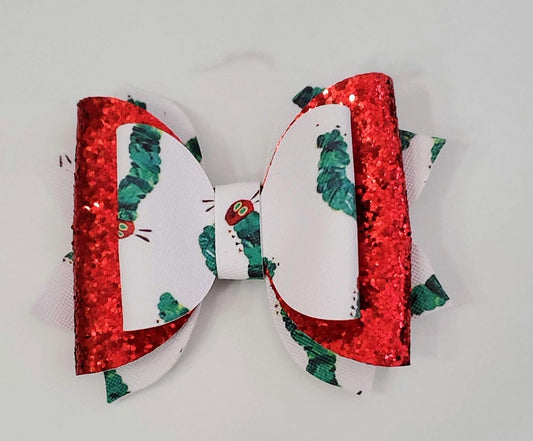 4" Hungry Caterpillar Hair Bow