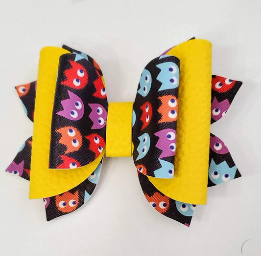 4" Pac-Man Hair Bow