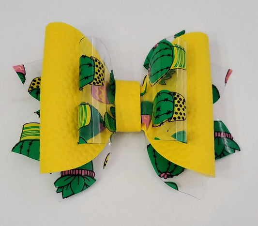 Sunny Cactus 4" Hair Bow