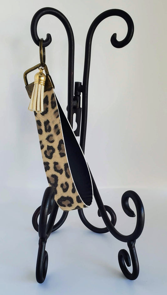 Leopard Print Wristlet