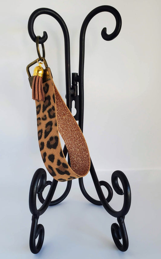 Leopard Print Wristlet