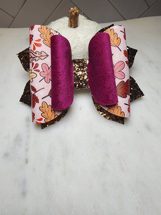 Multi Fall Leaves Bow