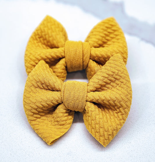 Big Bird- Bullet Fabric Mini Bow Set