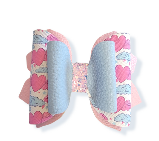 Jasmine Hearts & Clouds Bow