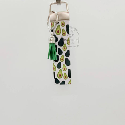 Avocado Vegan Leather Wristlet Key Fob