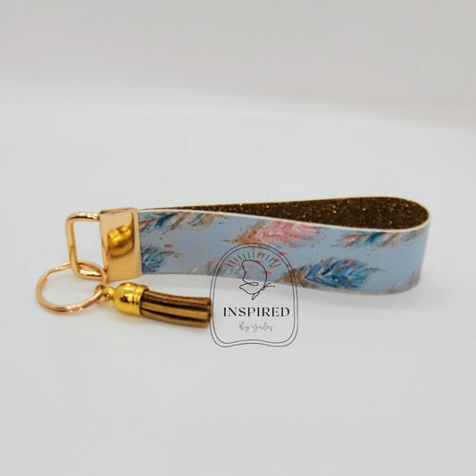 WILD & FREE VEGAN LEATHER WRISTLET KEY FOB