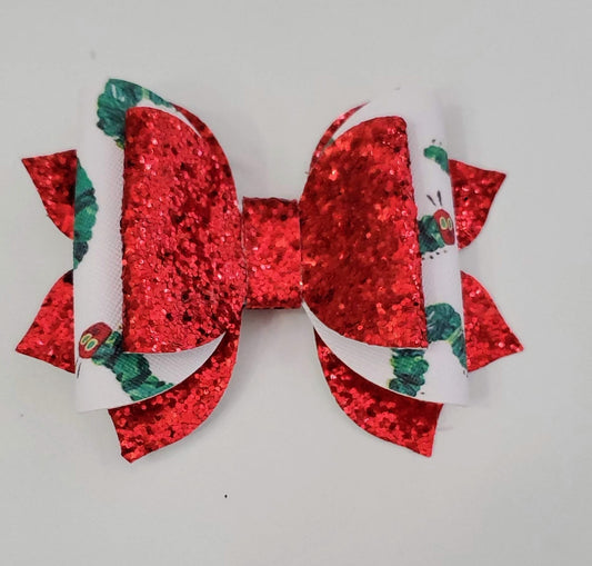 4" Hungry Caterpillar Hair Bow